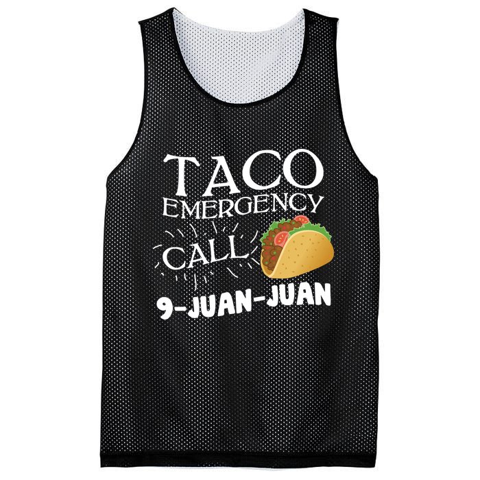 Taco Emergency Call 9 Juan Juan Mesh Reversible Basketball Jersey Tank