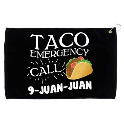 Taco Emergency Call 9 Juan Juan Grommeted Golf Towel
