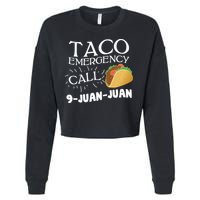 Taco Emergency Call 9 Juan Juan Cropped Pullover Crew
