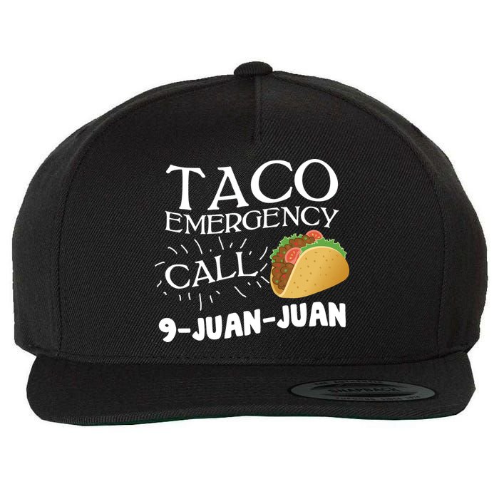 Taco Emergency Call 9 Juan Juan Wool Snapback Cap
