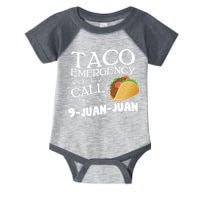 Taco Emergency Call 9 Juan Juan Infant Baby Jersey Bodysuit