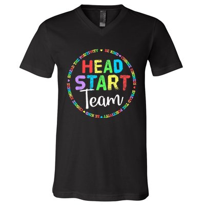 Teacher Early Childhood Education Preschool Head Start Crew V-Neck T-Shirt