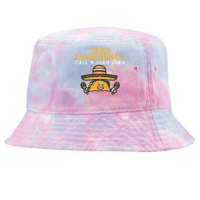 Taco Emergency Call 9 Juan Juan Funny Cinco De Mayo Fiesta Tie-Dyed Bucket Hat