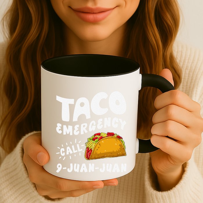 Taco Emergency Call 9 Juan Juan Funny Cinco De Mayo Mug