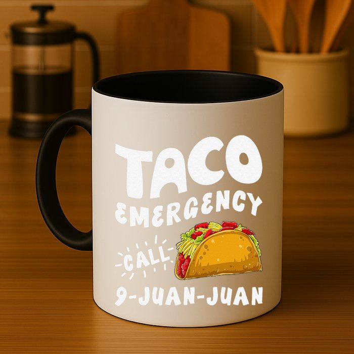 Taco Emergency Call 9 Juan Juan Funny Cinco De Mayo Mug