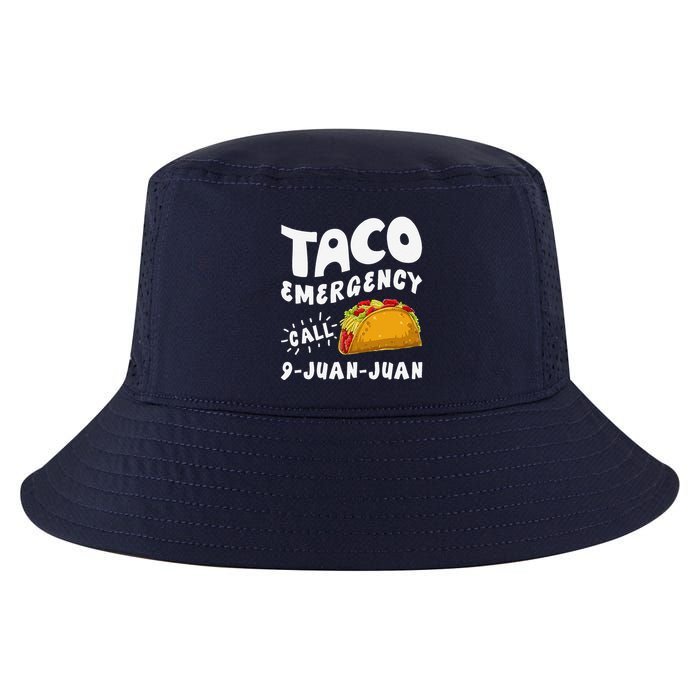 Taco Emergency Call 9 Juan Juan Funny Cinco De Mayo Cool Comfort Performance Bucket Hat
