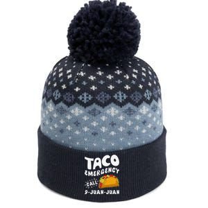 Taco Emergency Call 9 Juan Juan Funny Cinco De Mayo The Baniff Cuffed Pom Beanie