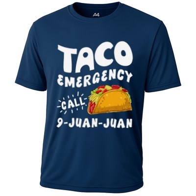 Taco Emergency Call 9 Juan Juan Funny Cinco De Mayo Performance Shirt