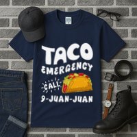 Taco Emergency Call 9 Juan Juan Funny Cinco De Mayo Tall T-Shirt
