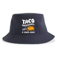 Taco Emergency Call 9 Juan Juan Funny Cinco De Mayo Sustainable Bucket Hat