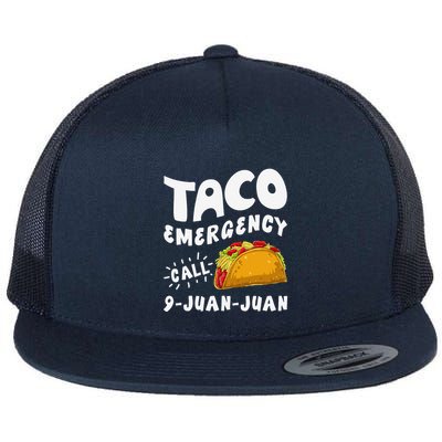 Taco Emergency Call 9 Juan Juan Funny Cinco De Mayo Flatbill Hat