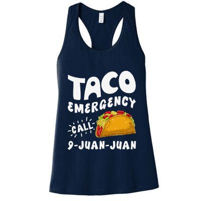 Taco Emergency Call 9 Juan Juan Funny Cinco De Mayo Womens Tank Top