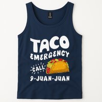 Taco Emergency Call 9 Juan Juan Funny Cinco De Mayo Tank Top