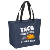 Taco Emergency Call 9 Juan Juan Funny Cinco De Mayo Zip Tote Bag