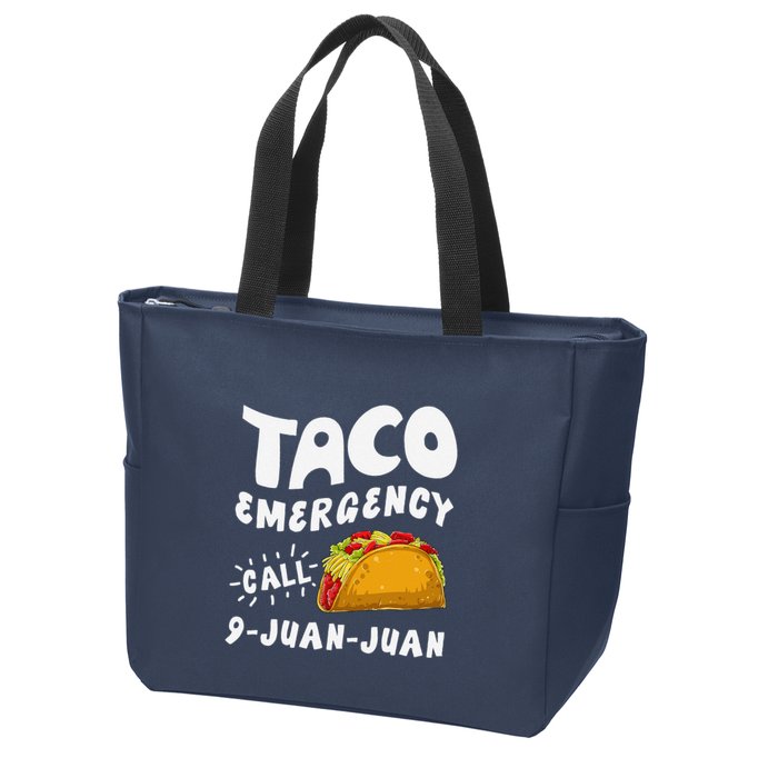 Taco Emergency Call 9 Juan Juan Funny Cinco De Mayo Zip Tote Bag