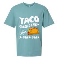 Taco Emergency Call 9 Juan Juan Funny Cinco De Mayo Sueded Cloud Jersey T-Shirt