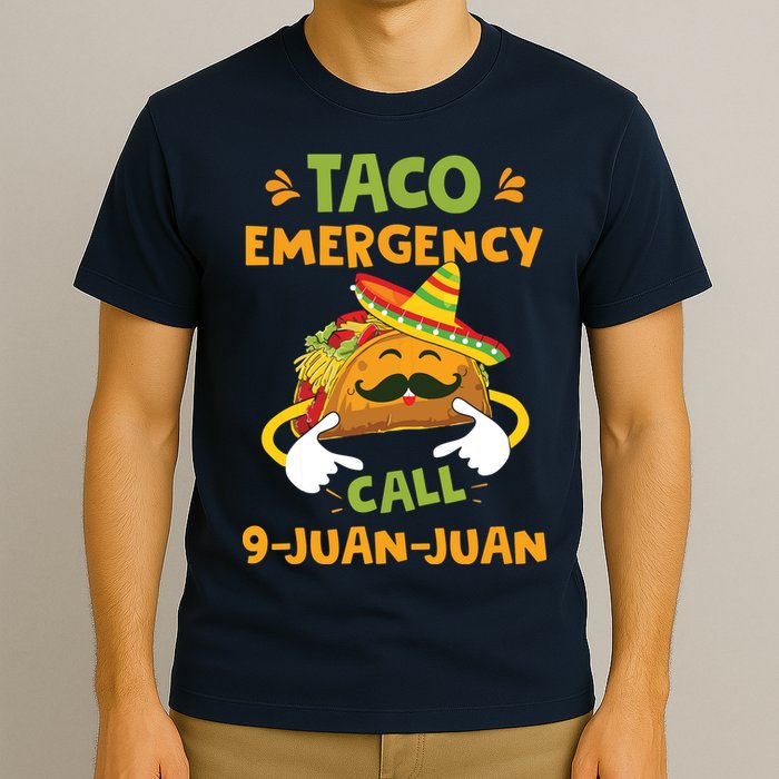Taco Emergency Call 9 Juan Juan Funny Cinco De Mayo T-Shirt
