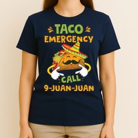 Taco Emergency Call 9 Juan Juan Funny Cinco De Mayo T-Shirt