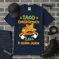 Taco Emergency Call 9 Juan Juan Funny Cinco De Mayo Tall T-Shirt