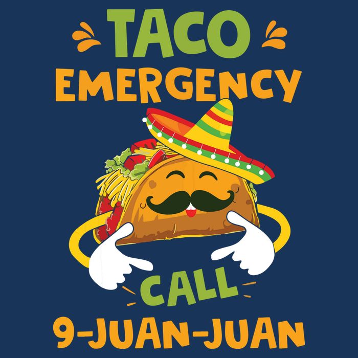 Taco Emergency Call 9 Juan Juan Funny Cinco De Mayo Tall T-Shirt