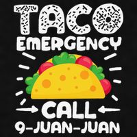 Taco Emergency Call 9 Juan Juan Cinco De Mayo Mexican Ladies PosiCharge Tri-Blend Wicking Tank