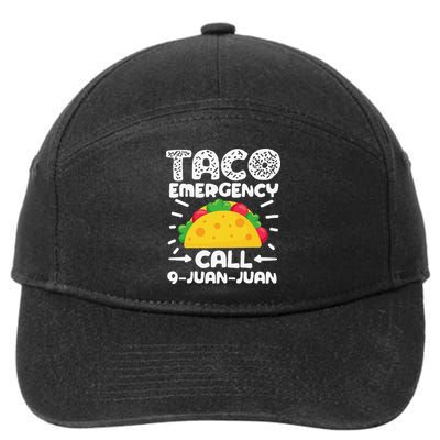 Taco Emergency Call 9 Juan Juan Cinco De Mayo Mexican 7-Panel Snapback Hat