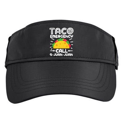 Taco Emergency Call 9 Juan Juan Cinco De Mayo Mexican Adult Drive Performance Visor
