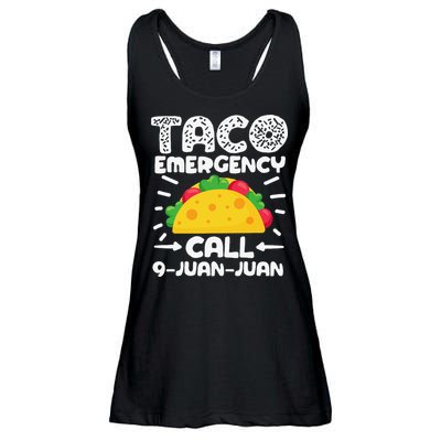 Taco Emergency Call 9 Juan Juan Cinco De Mayo Mexican Ladies Essential Flowy Tank