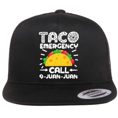 Taco Emergency Call 9 Juan Juan Cinco De Mayo Mexican Flatbill Hat