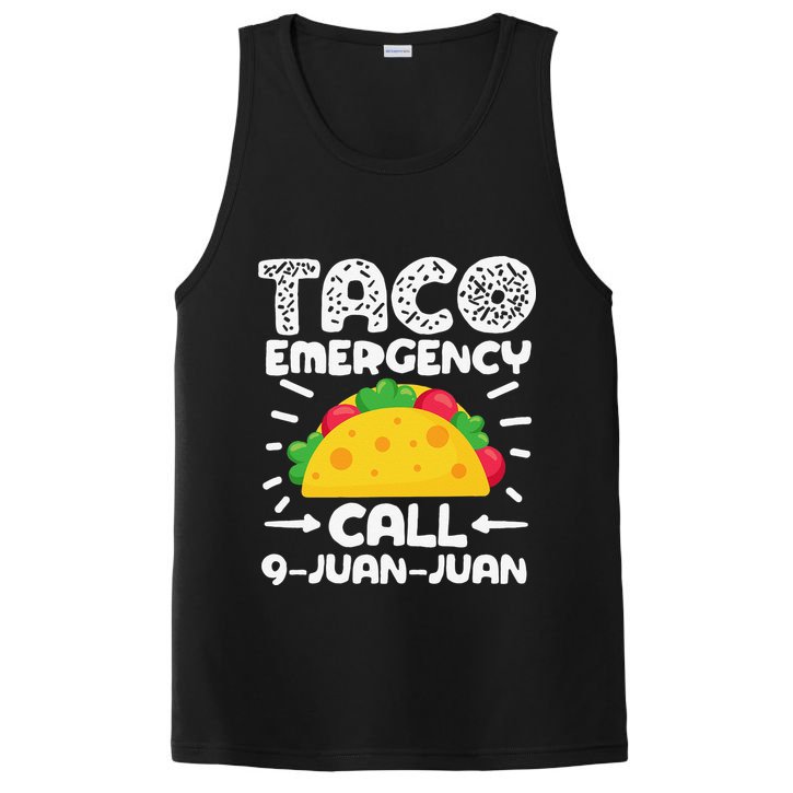 Taco Emergency Call 9 Juan Juan Cinco De Mayo Mexican PosiCharge Competitor Tank