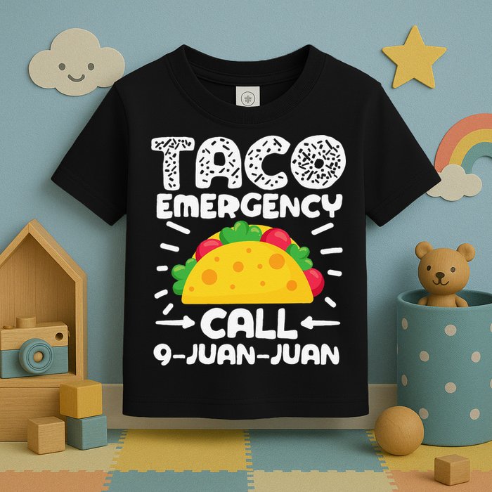Taco Emergency Call 9 Juan Juan Cinco De Mayo Mexican Toddler T-Shirt
