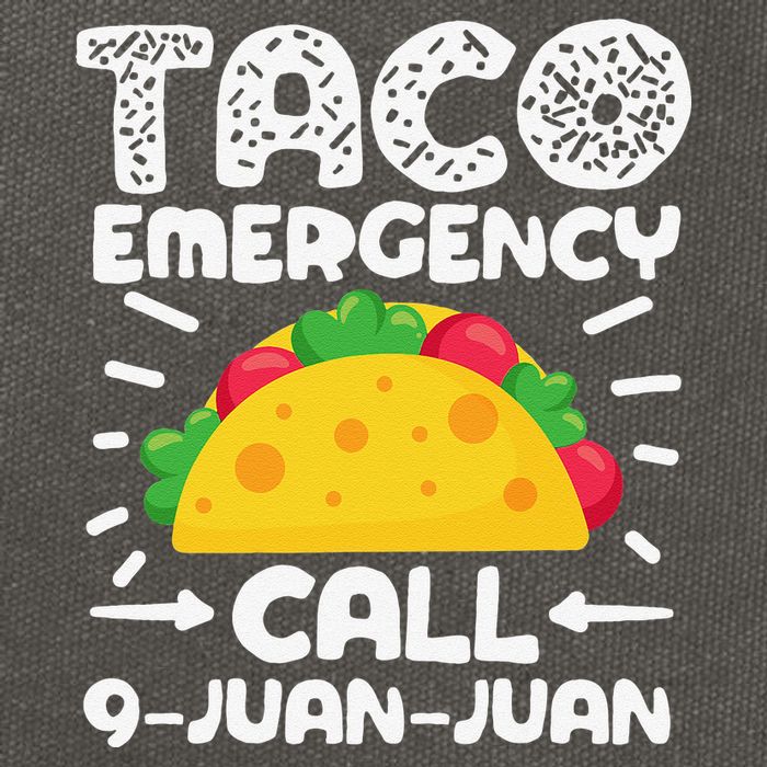 Taco Emergency Call 9 Juan Juan Cinco De Mayo Mexican Cotton Canvas Backpack