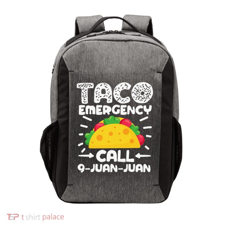 Taco Emergency Call 9 Juan Juan Cinco De Mayo Mexican Vector Backpack