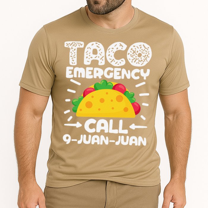 Taco Emergency Call 9 Juan Juan Cinco De Mayo Mexican Performance Shirt