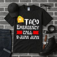 Taco Emergency Call 9 Juan Juan Funny Cinco De Mayo Tall T-Shirt