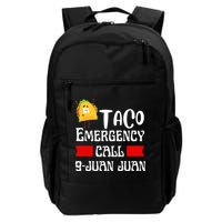 Taco Emergency Call 9 Juan Juan Funny Cinco De Mayo Backpack