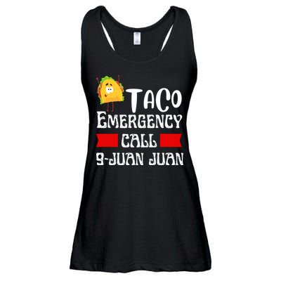 Taco Emergency Call 9 Juan Juan Funny Cinco De Mayo Ladies Essential Flowy Tank