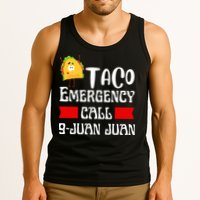 Taco Emergency Call 9 Juan Juan Funny Cinco De Mayo Tank Top