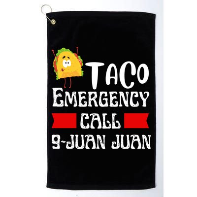 Taco Emergency Call 9 Juan Juan Funny Cinco De Mayo Golf Towel