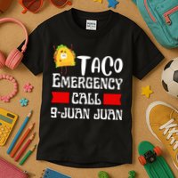 Taco Emergency Call 9 Juan Juan Funny Cinco De Mayo Kids T-Shirt
