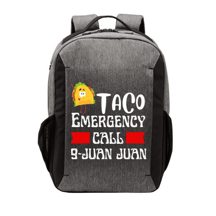 Taco Emergency Call 9 Juan Juan Funny Cinco De Mayo Vector Backpack