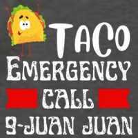Taco Emergency Call 9 Juan Juan Funny Cinco De Mayo Vector Backpack
