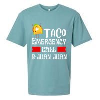 Taco Emergency Call 9 Juan Juan Funny Cinco De Mayo Sueded Cloud Jersey T-Shirt
