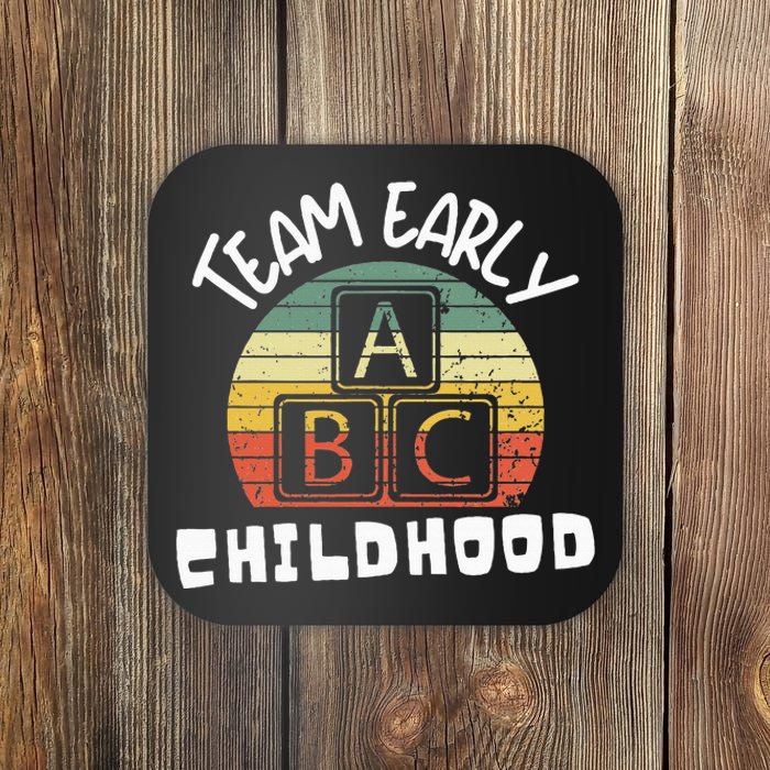 Team Early Childhood Preschool Teacher Coaster