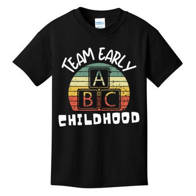 Team Early Childhood Preschool Teacher Kids T-Shirt