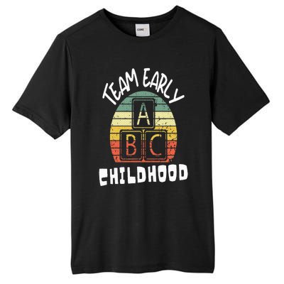 Team Early Childhood Preschool Teacher Tall Fusion ChromaSoft Performance T-Shirt