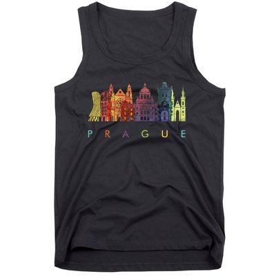 Travel Europe Czech Republic Prague Family Vacation Souvenir Tank Top