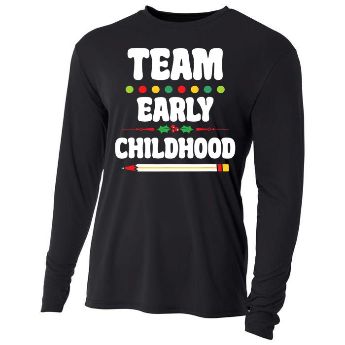 Team Early Childhood Education ECE Kindergarten Preschool Cooling Performance Long Sleeve Crew