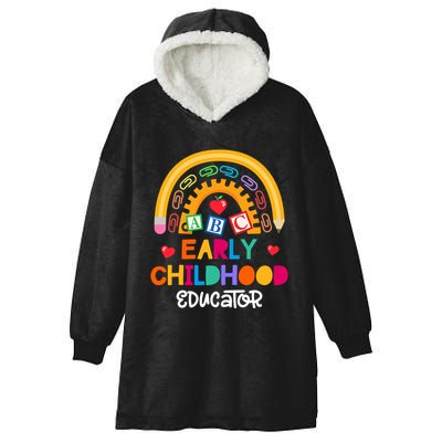 Teacher Early Childhood Educator Preschool Head Start Crew Hooded Wearable Blanket