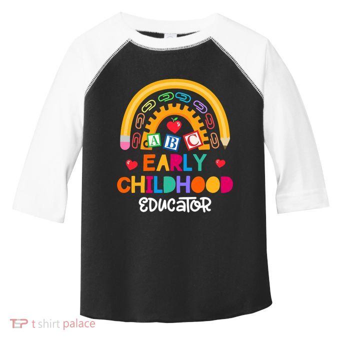 Teacher Early Childhood Educator Preschool Head Start Crew Toddler Fine Jersey T-Shirt